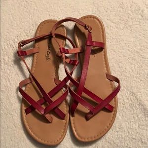 Maroon strapped sandals 🌼marked down price🌼